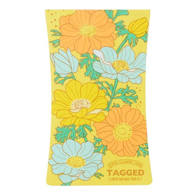 Tagged Life Gear Lined Memo Pad, Flowers