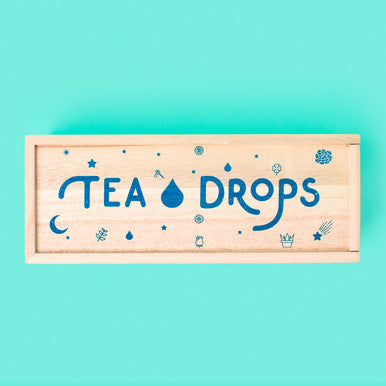 Empty Wooden Tea Drops Box
