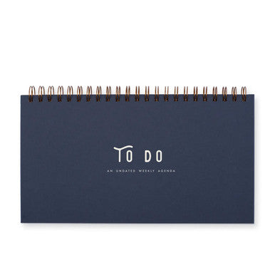 To Do Desk Planner, Deep Blue