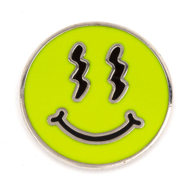 Trippy Smiley Enamel Pin