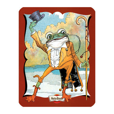 Frog Doffing His Hat Vintage Notebook