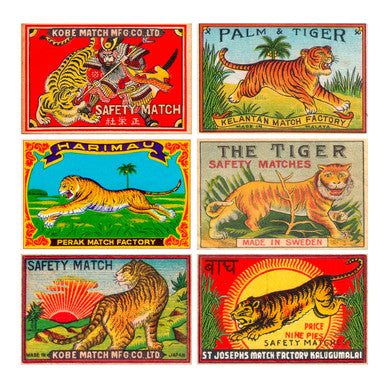 Vintage Tiger Matchboxes