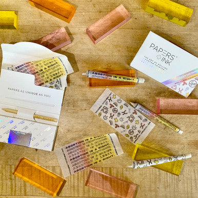 A Woman's Right Rolling Paper Kit