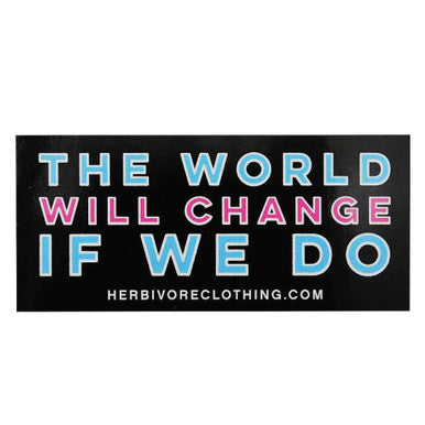 The World Will Change Sticker