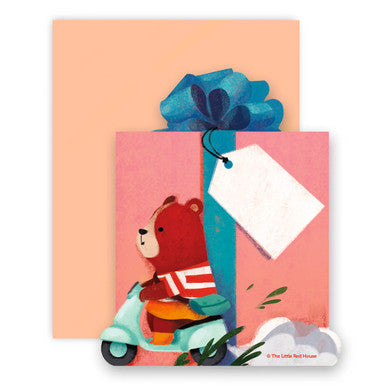 Zoom Zoom Die Cut Flat Card